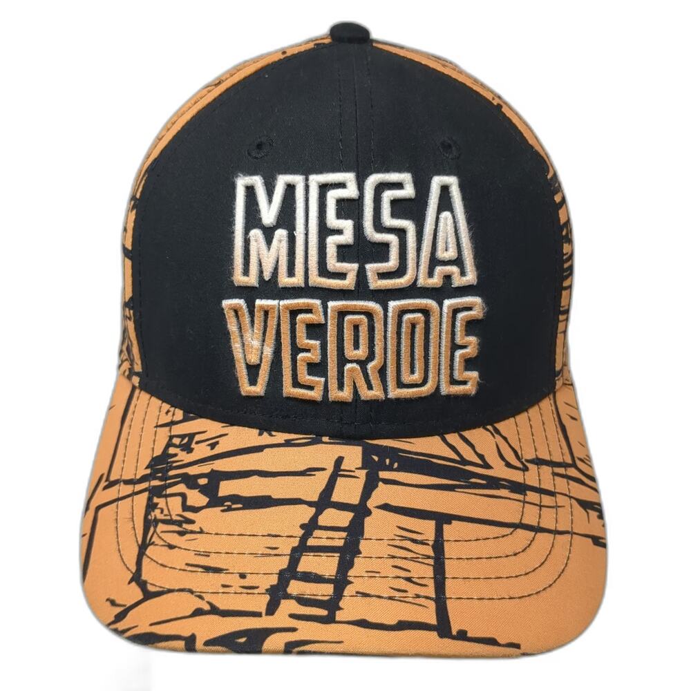 Mesa Verde National Park Baseball Cap Orange Black One Size Cliff Dwelling Hat
